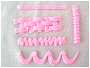 basketweave cake tip designs