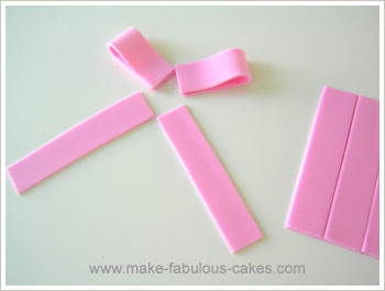 fondant bow how to