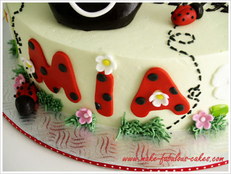 Ladybug Birthday Cake on Ladybug Cake Lettering Jpg