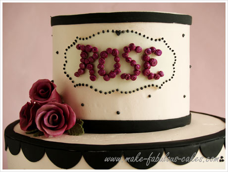 60th Birthday Cake on Rose Y 50th Birthday Cake