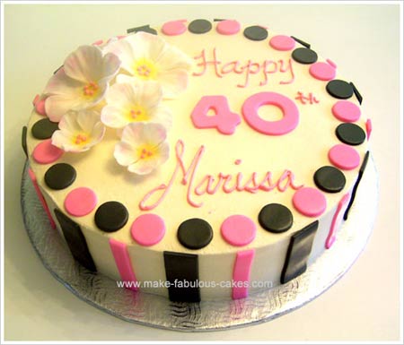 30th Birthday cake with a hint of burlesque - Decorated - CakesDecor