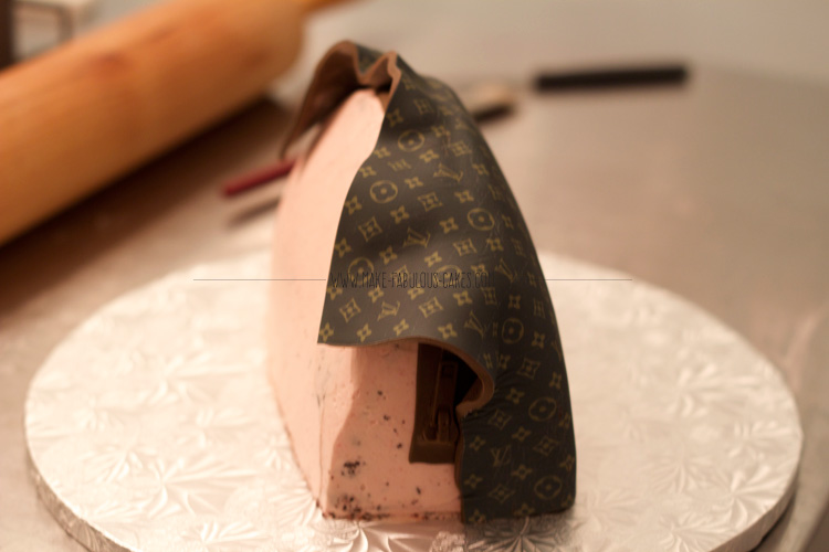 Louis Vuitton Hand Bag Cake 3 - Montilio's Bakery