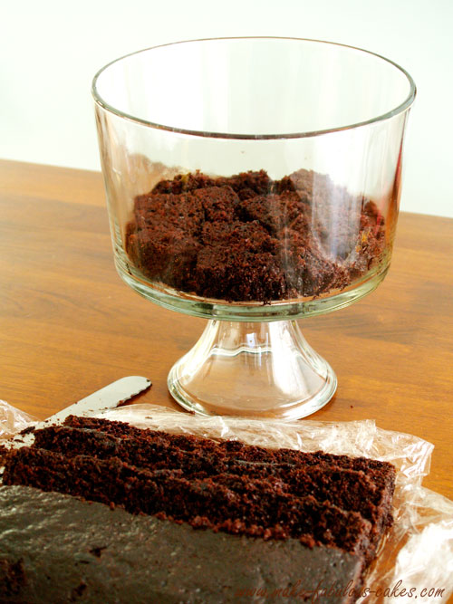 layer 1- chocolate cake