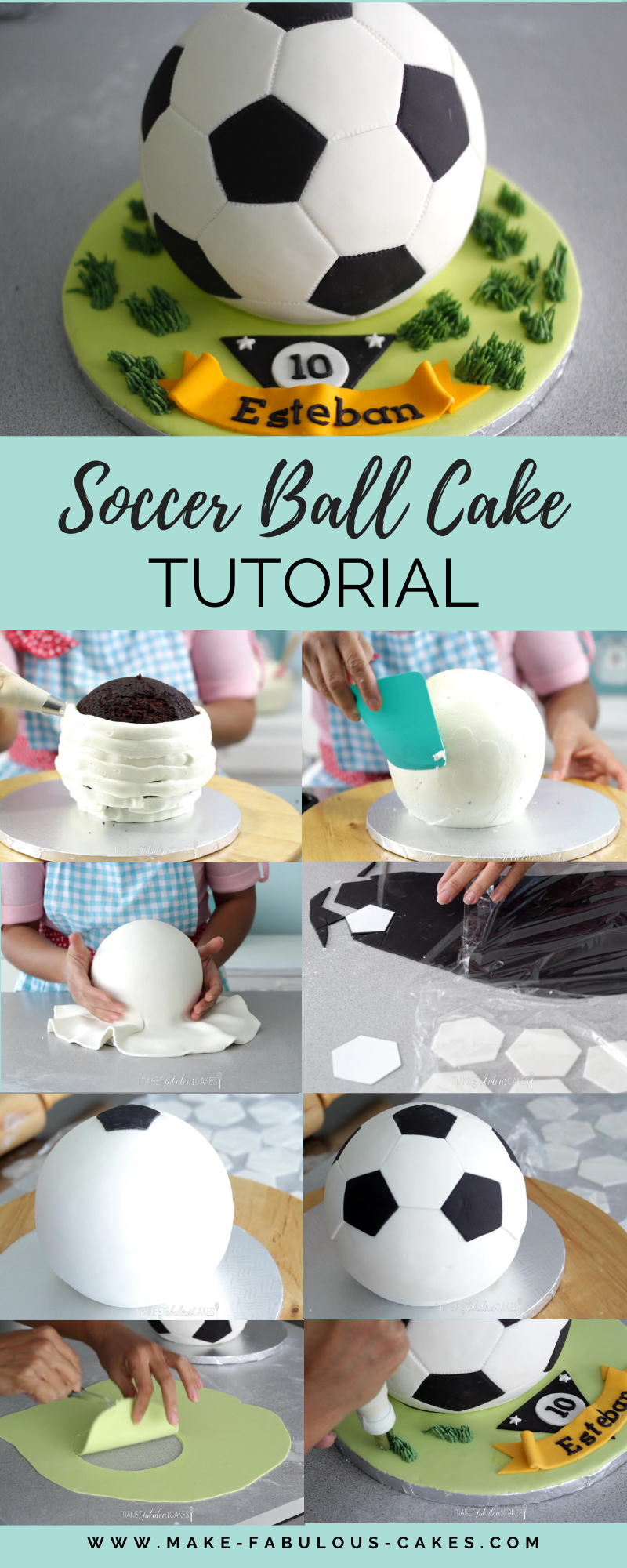 Soccer/ Football Cake Tutorial
by Make Fabulous Cakes