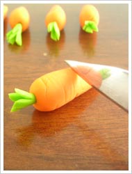 fondant carrots