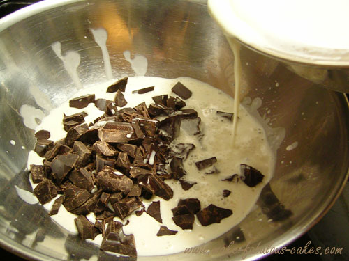 chocolate ganache pour cream