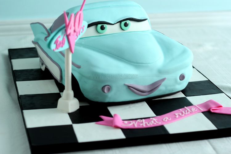 Flo Car Cake