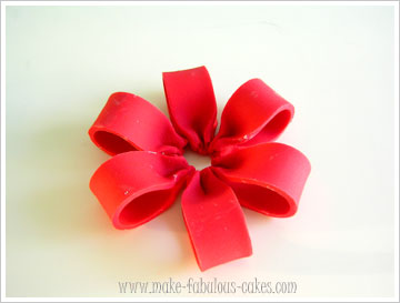 gum paste bow