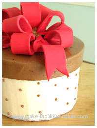Easy Gift Box Cake Tutorial
