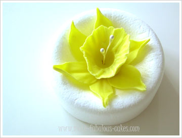 gum paste daffodil