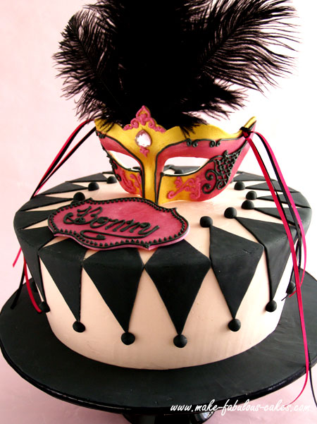 masquerade cake