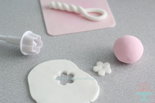How to make fondant baby rattle