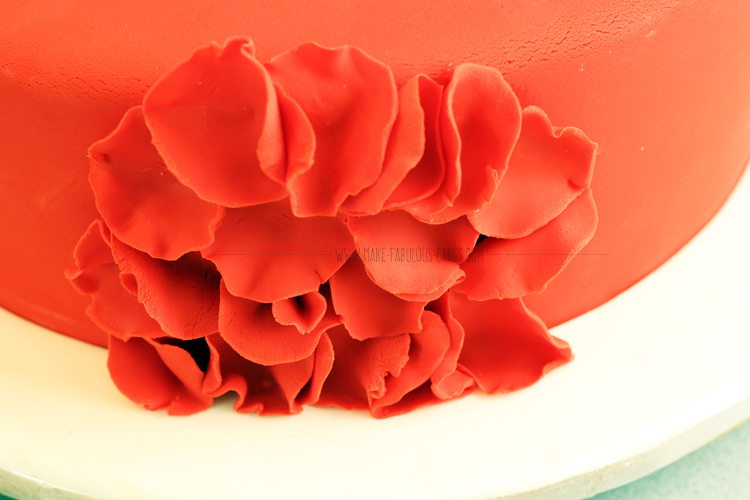 Rose Petal Ruffle Cake