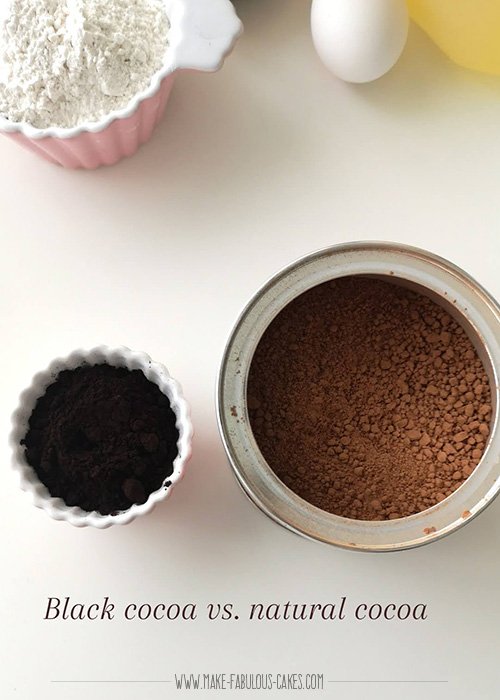 black cocoa powder versus natural cocoa powder