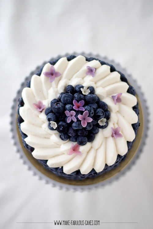 Blueberry Cream Cake