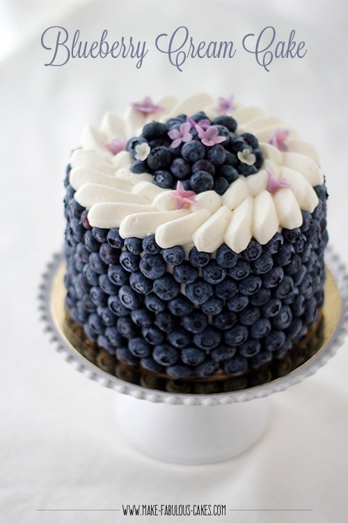 blueberry cream cake