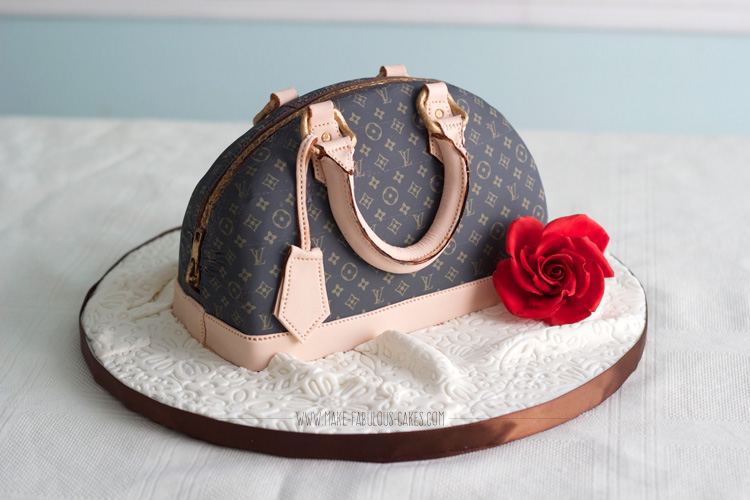 Louis Vuitton purse cake