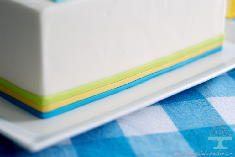fondant stripes bottom border