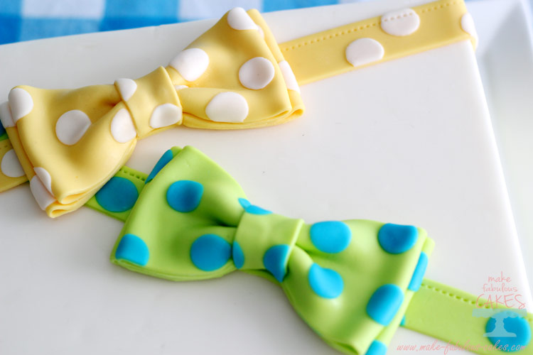 gum paste bow ties