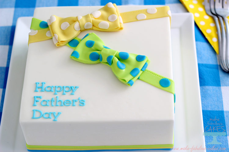 fathers day bow tie cake