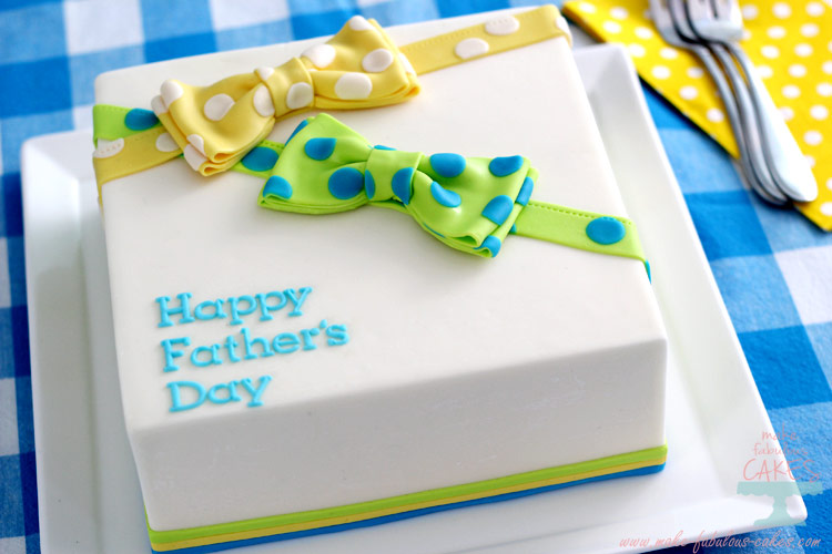 Fathers Day Cake : Bow Tie Cake