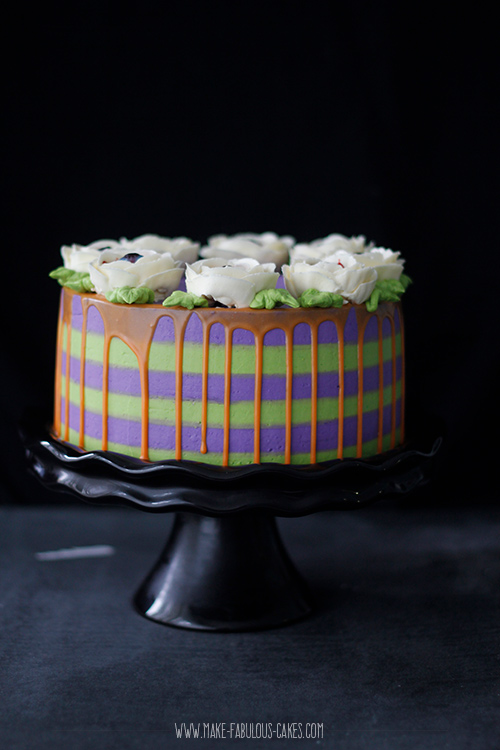 Halloween Eyeball Flower Cake