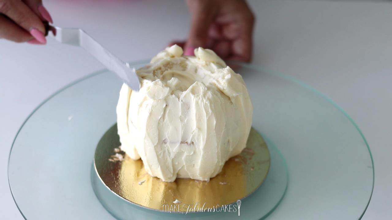 buttercream pumpkin cake tutorial