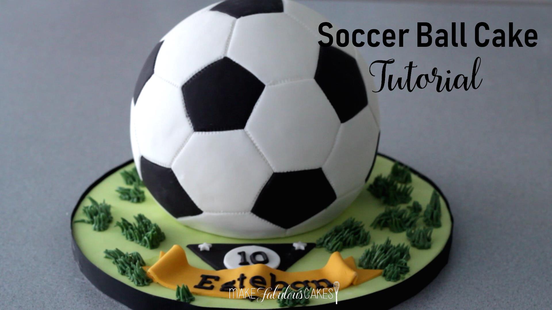 soccer ball cake tutorial