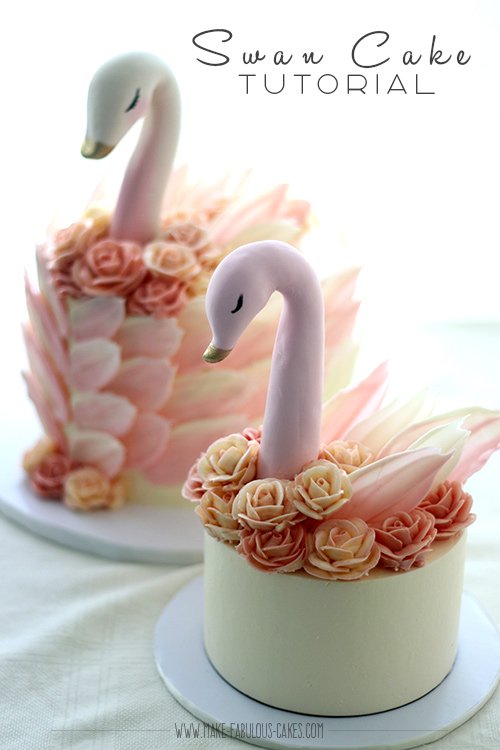 swan cake tutorial