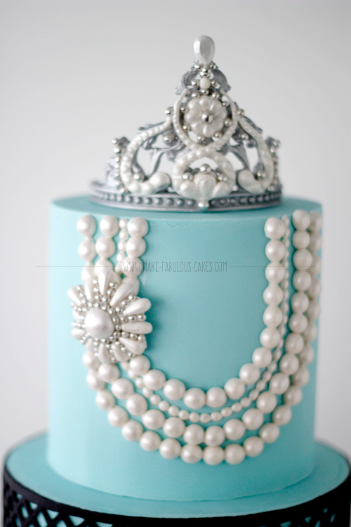 Breakfast At Tiffany’s  First Birthday Cake