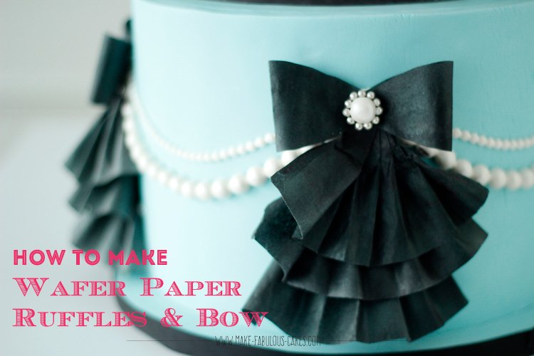 How to make wafer paper ruffles & bow