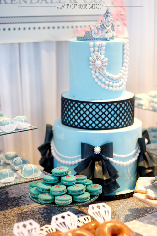 Breakfast At Tiffany’s  First Birthday Cake