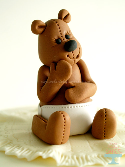 Gum paste teddy bear