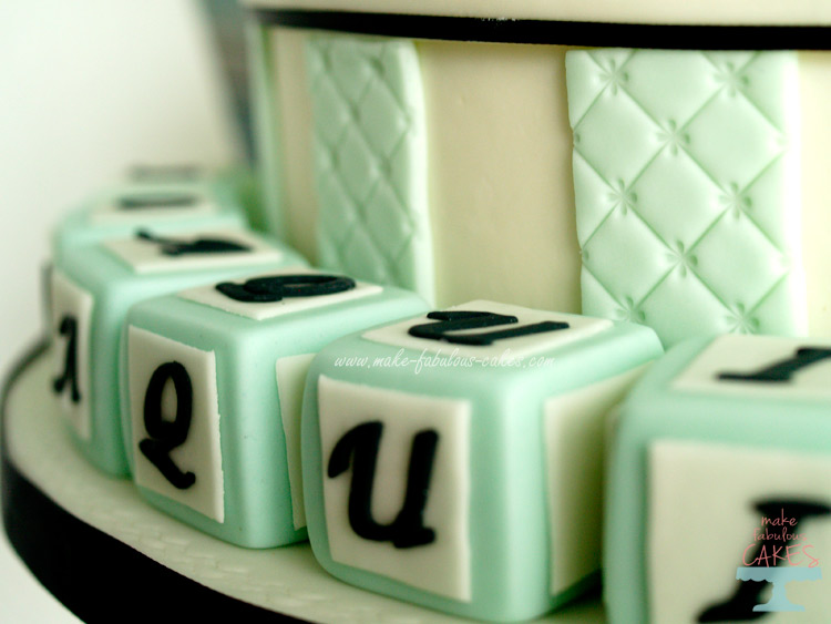 Fondant Baby Blocks