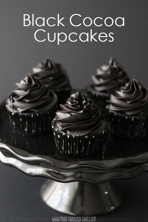 black cocoa cupcakes