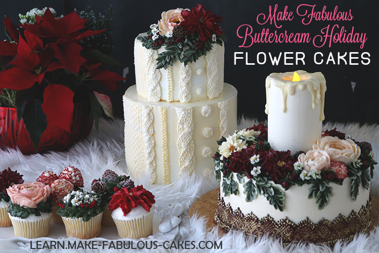 buttercreamholidayflowercakes