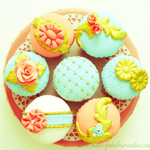 Vintage Couture Cupcakes