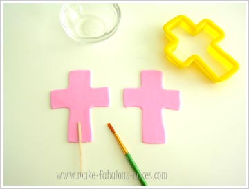 how to make a cross cake topper