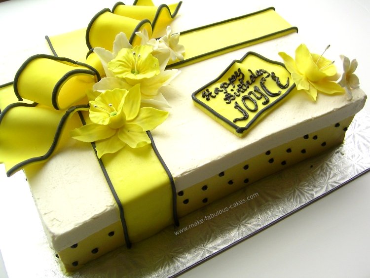 flower birthday cake