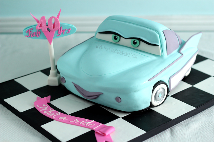 Flo Car Cake