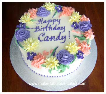 flower birthday cake