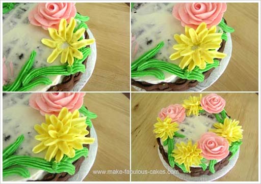 flower cake mums