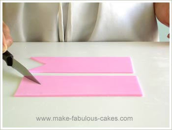 fondant bow tails