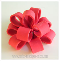 Fondant Loop bow tutorial