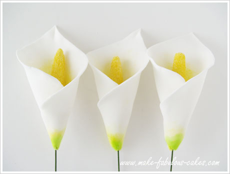 gum paste calla lily