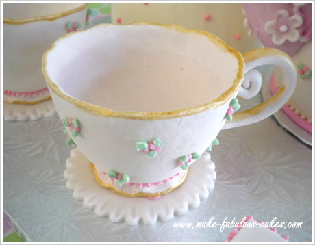 gum paste teacup