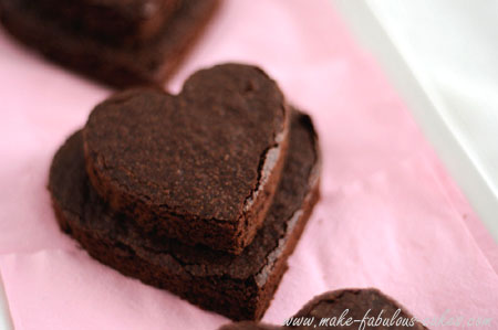 heart brownie