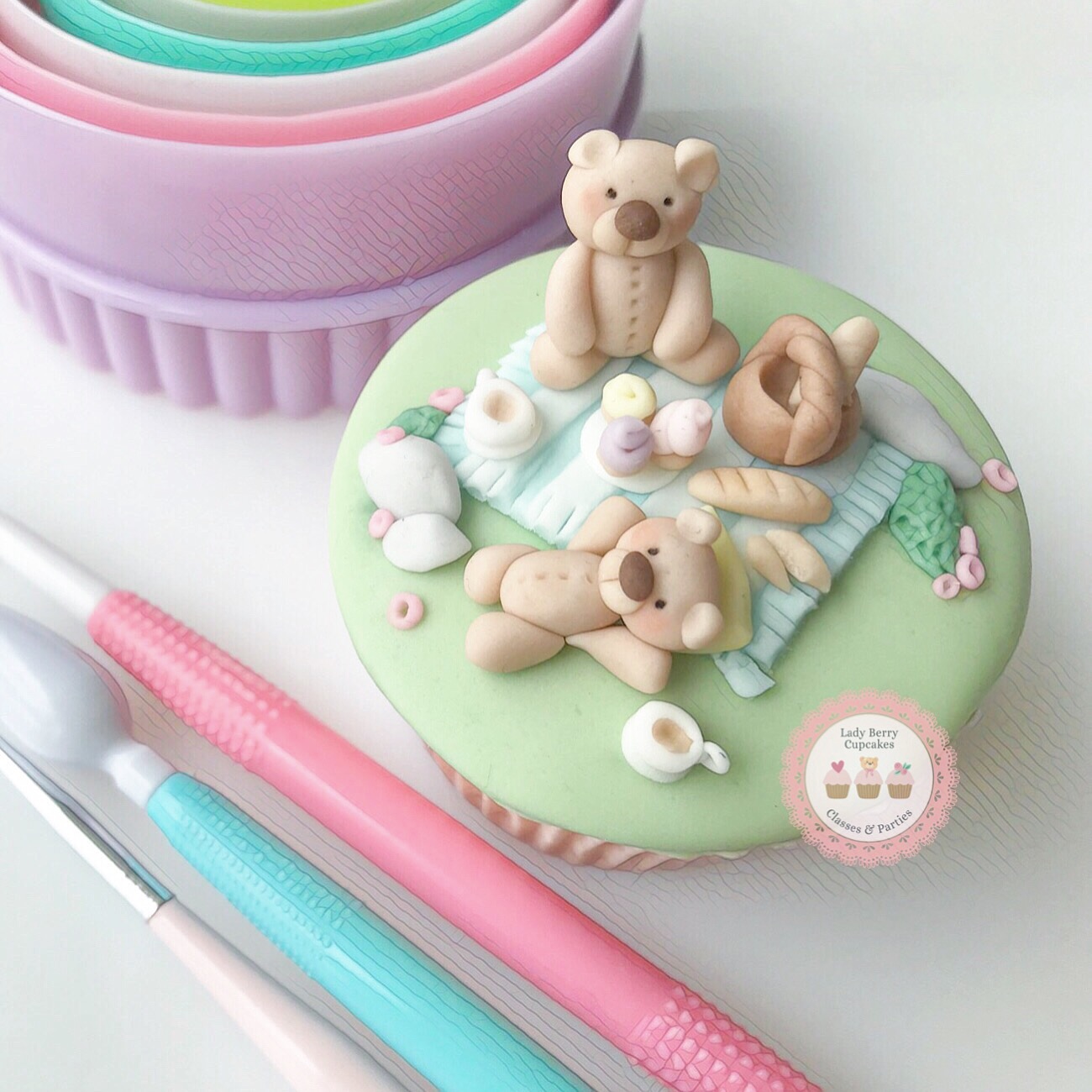 teddy bear cupcakes