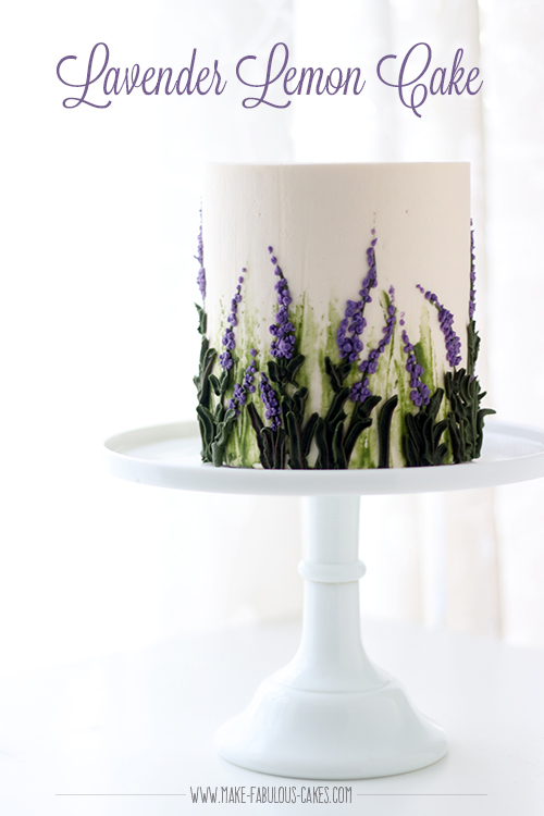 Lavender Lemon Cake with White Chocolate Buttercream