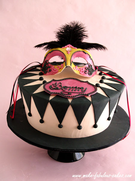 masquerade cake